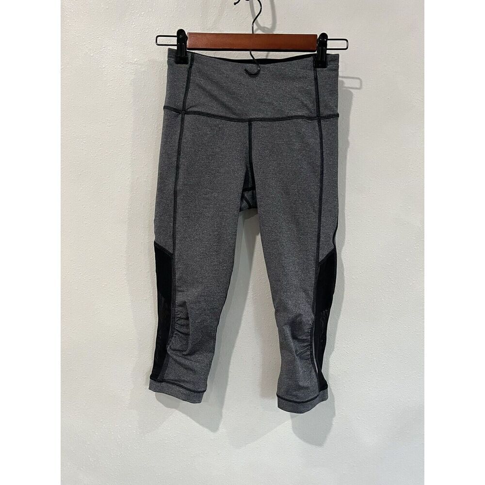 lululemon athletica Gray and Black Leggings